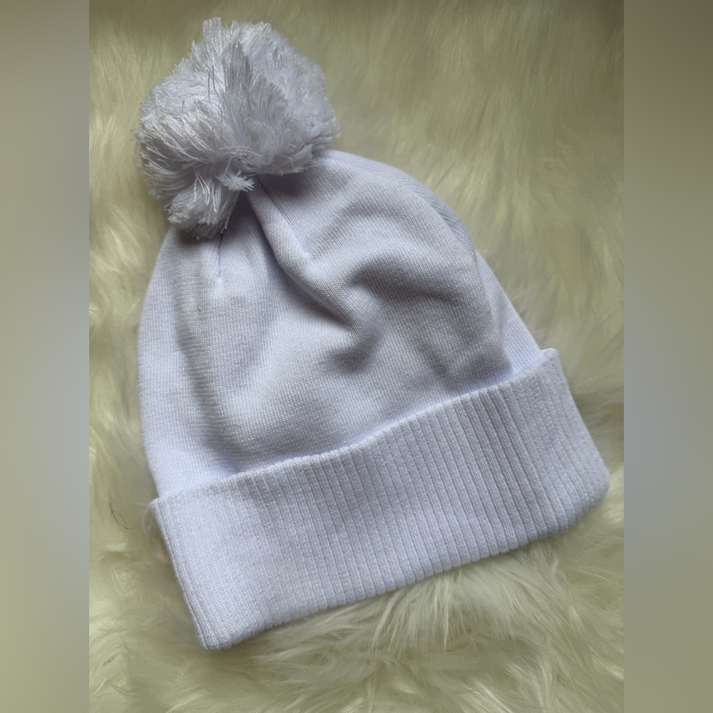 Adidas cuffed white pom top beanie - Picture 5 of 8